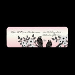 Vintage Birds Pink Address