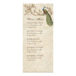 Vintage Birds Robin's Egg Blue, Dinner Menu Card Invitations
