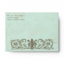 Vintage Birds Robin's Egg Blue, Wedding Envelopes envelope