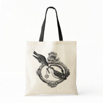 Vintage Birds With Heart Locket Apparel and Gifts bags
