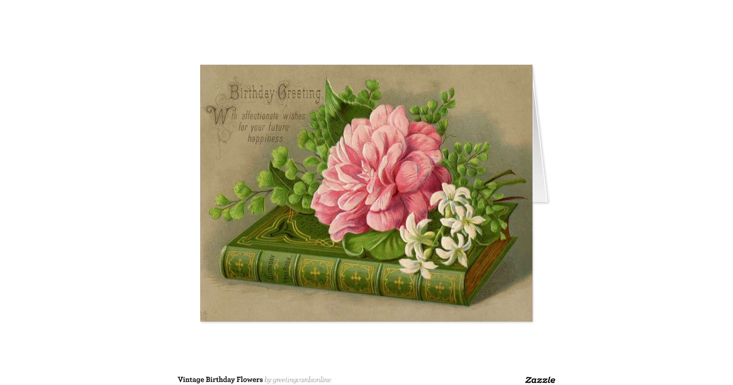 large cards vintage birthday flowers large greeting card large cards vintage birthday flowers large greeting card