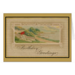 Vintage birthday greetings card