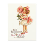 Vintage Birthday Greetings postcards