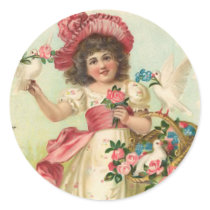 Vintage Birthday Sticker