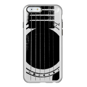 Vintage Black and Silver Guitar Incipio Feather® Shine iPhone 6 Case