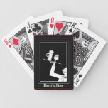 Vintage Black and White Beer Waiter playing cards