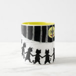Vintage Black Cat Moon Gift Mug
