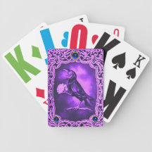 Vintage Black Crow Playing Cards