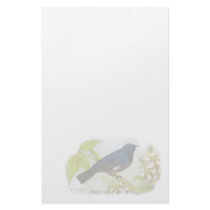 Vintage Black Throated Blue Warbler Stationery