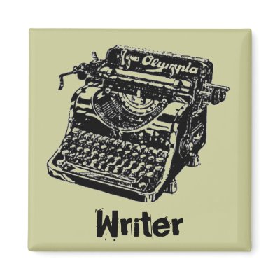 Vintage Black Typewriter refrigerator magnet