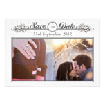 Vintage Black & White Save the Date Announcement