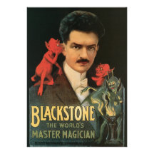 Vintage Blackstone The World's Master Magician Personalized Invite