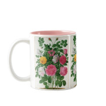 Vintage Blooming Flowers, Spring Garden Roses Mug