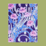 Vintage Blue and Pink Floral Postcards