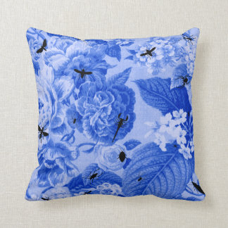 Blue Toile Pillows - Decorative & Throw Pillows Zazzle