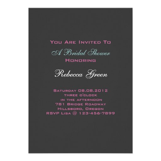 vintage Blue Butterfly floral  bridal tea party Invitation