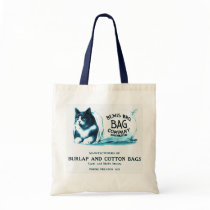 Vintage Blue Cat in Bag bags