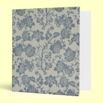 Vintage Blue Floral Binder binders