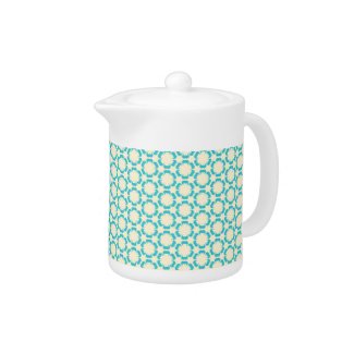 Vintage Blue Floral Teapot zazzle_teapot