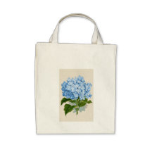 Vintage Blue Hydrangea Bag