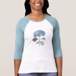 Vintage Blue Hydrangea Botanical Floral Tees
