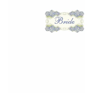 Vintage Blue Hydrangea - Wedding Bride Shirt shirt