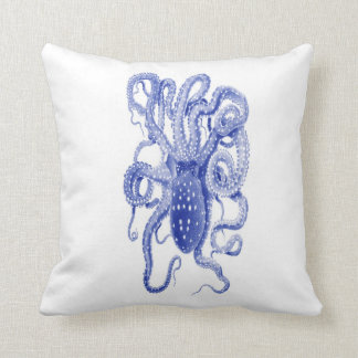 blue octopus pillow