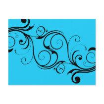 Vintage Blue Postcard