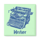 Vintage Blue Typewriter magnets