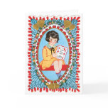 Vintage Blue Valentine Wirh Little Girl Cards