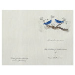 Vintage Bluebirds  Woodgrain Program flyers