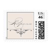 Vintage blush and grey response stamp stamps