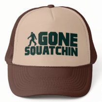 vintage Bobo GONE SQUATCHIN Hat Finding Bigfoot