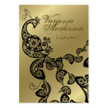 Vintage Boho Chic Paisley Elegant Floral Peacock Business Cards
