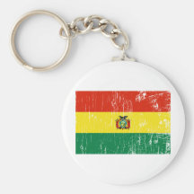 Vintage Bolivia Key Chain