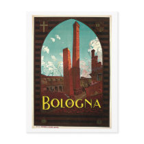 Vintage Bologna 1920s Italian travel ad Post Cards