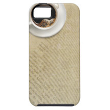 Vintage Book and Coffee iPhone 5 Case