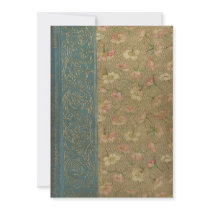 Vintage Book Cover Personalized Invite