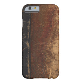 Vintage book cover, retro faux leather bound barely there iPhone 6 case