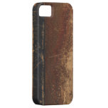 Vintage book cover, retro faux leather bound iPhone 5 covers