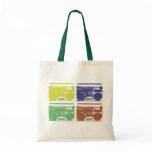 Vintage Boombox Design Tote Tote Bags