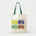 Vintage Boombox Design Tote Tote Bags