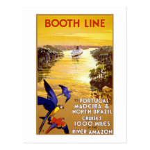 Vintage Booth Line Amazon Post Cards