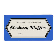 Vintage Border Baked Goods Label Template