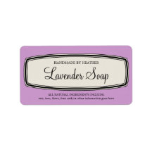 Vintage Border Handmade Soap Label Template