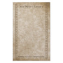 Vintage Borders Tan stationery