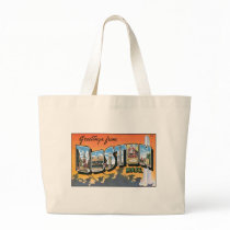 Vintage Boston, MA Postcard Bags