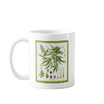 Vintage Botanical Illustration, 1897 - A weed Coffee Mug