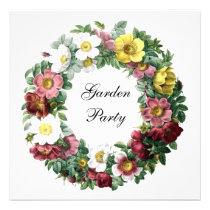 Vintage Botanicals Illustrations invitations