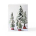 Vintage Bottle Brush Trees cards by BooRadBop Vintage Bottle Brush Trees cards
